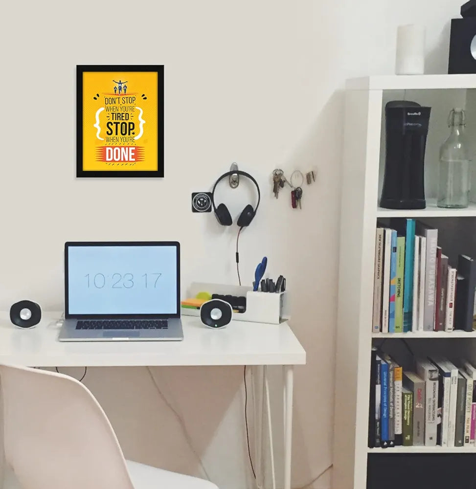 ArtX Paper Motivational Quotes Wall Frame Art Painting, Multicolor, Motivational, 10.0 X 13.0 inches, Set of 1 