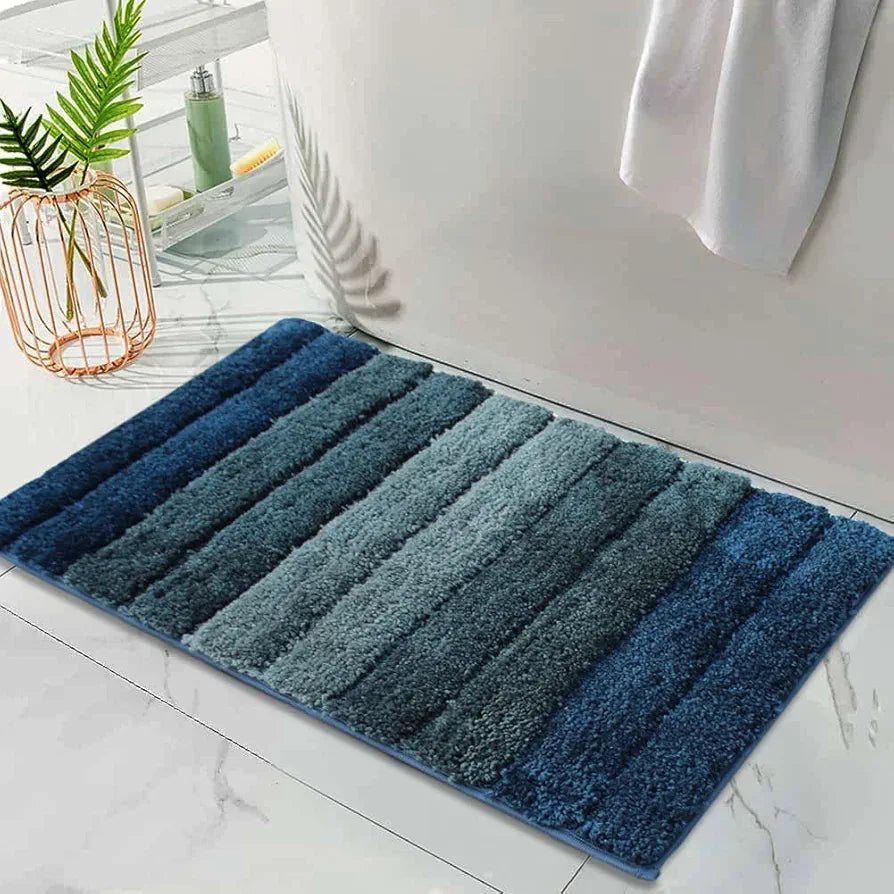 LUXE HOME INTERNATIONAL Microfiber Luxe Home Bath Mat Super Soft Anti Skid Luxury Mats Rugs for Bathroom, Bedroom  Pack of 2, Rectangular