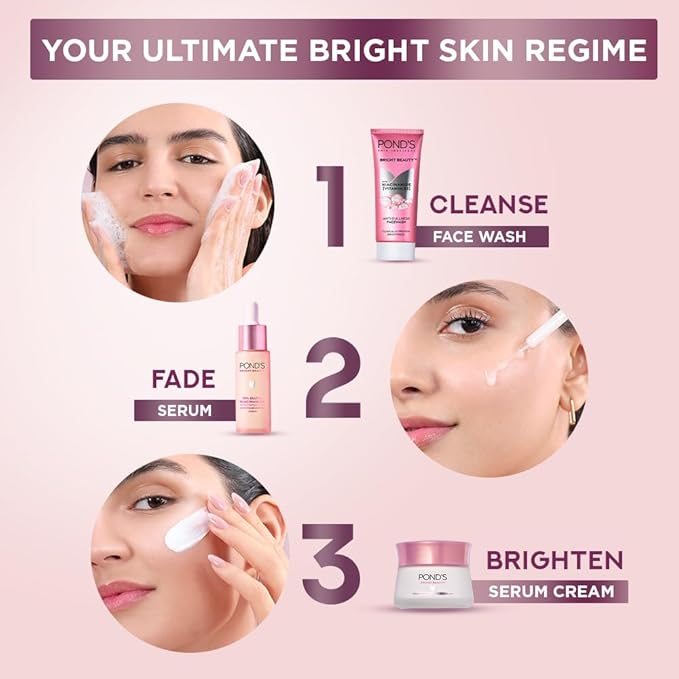 ponds glutathione serum POND'S Anti-Pigmentation with 12% Gluta-Niacinamide Complex initiating visible reduction from as early as day 7 Pond's Bright Beauty Anti-Aging 28ml