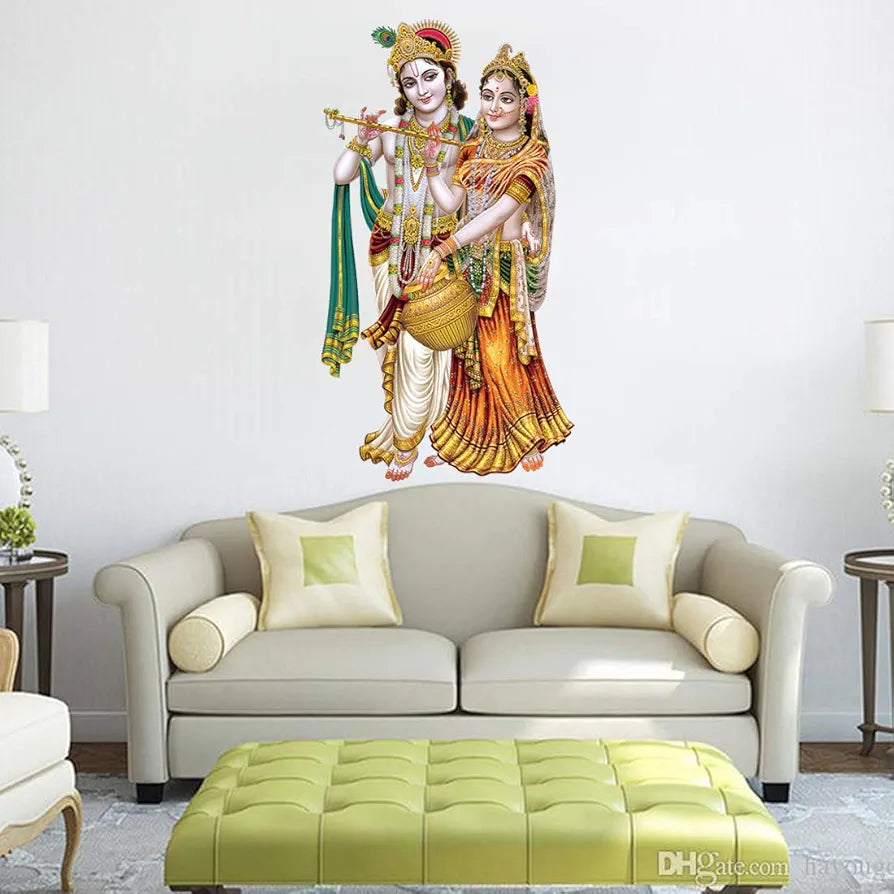 Rangoli White Glossy Vinyl Wall Sticker Premium Self-Adhesive Waterproof Decorative Wall Decal for Bedroom, Living Room, Office & Home Decoration Easy to Apply. Parent-7, Design-8