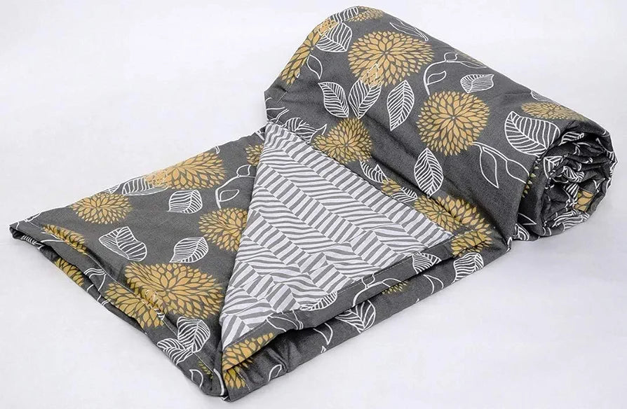 Trance Home Linen® Pure Malmal Cotton Multipurpose Baby Dohar | 3-Layered Baby Swaddle | Soft -Lightweight Baby Blanket | Crib Blanket 