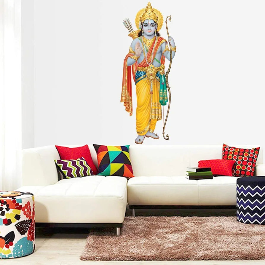 Rangoli White Glossy Vinyl Wall Sticker Premium Self-Adhesive Waterproof Decorative Wall Decal for Bedroom, Living Room, Office & Home Decoration Easy to Apply. Parent-7, Design-1