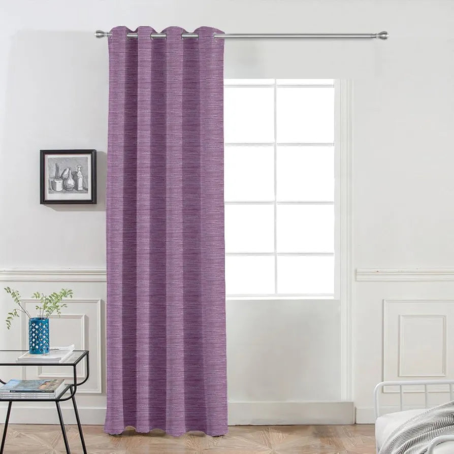 Divine Casa 7 Feet Blackout Door Curtain | Luxurious Room Darkening | Thermal Insulated & Noise Reducing Polyester Panel | Elegant Opaque Single Curtain for Home & Office