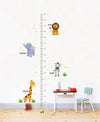 Decal O Decal Vinyl Growth Chart with Wild Animals Wall Stickers