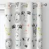 Urban Space Digital Printed Blackout Curtains for Door Bedroom Room Darkening Blackout Kids Decorative Curtains, 1 Piece Curtain Animal Kingdom