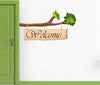 Decal O Decal Welcome for Entrance Door with Tree Branch Wall Stickers -Self-Adhesive