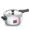 Prestige Stainless Steel Svachh Tri-Ply Handi Pressure Cooker 5 Litre Silver