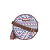 Astrid Round Sling Bag With Pompoms For Girls And Women