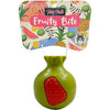 Pet Needs Squeaky Chew Fruity Bite Fun Toys for Medium to Large Dog | Pomegranate