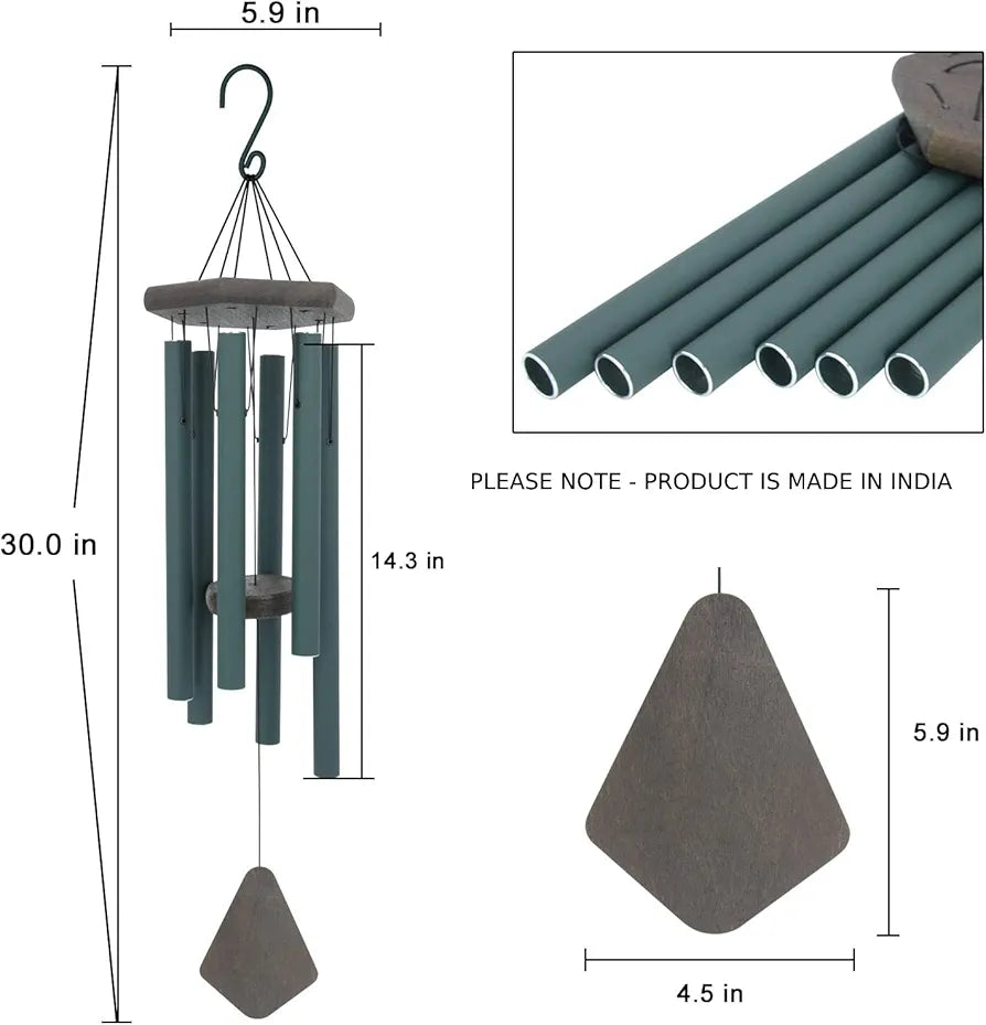 Paradigm Pictures 30.5 inch Big Wind Chimes for Home Balcony Positive Energy 