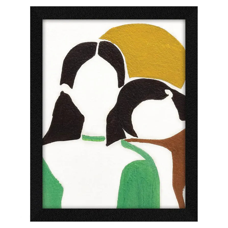 ArtX Paper Minimal Decor Frame Wall Art Painting, Multicolor, Abstract, 10X13 inches, Set of 1 