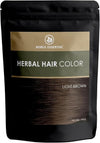 Korus Essential Natural Herbal Hair Color For Women & Men - Light Brown - 100 gms
