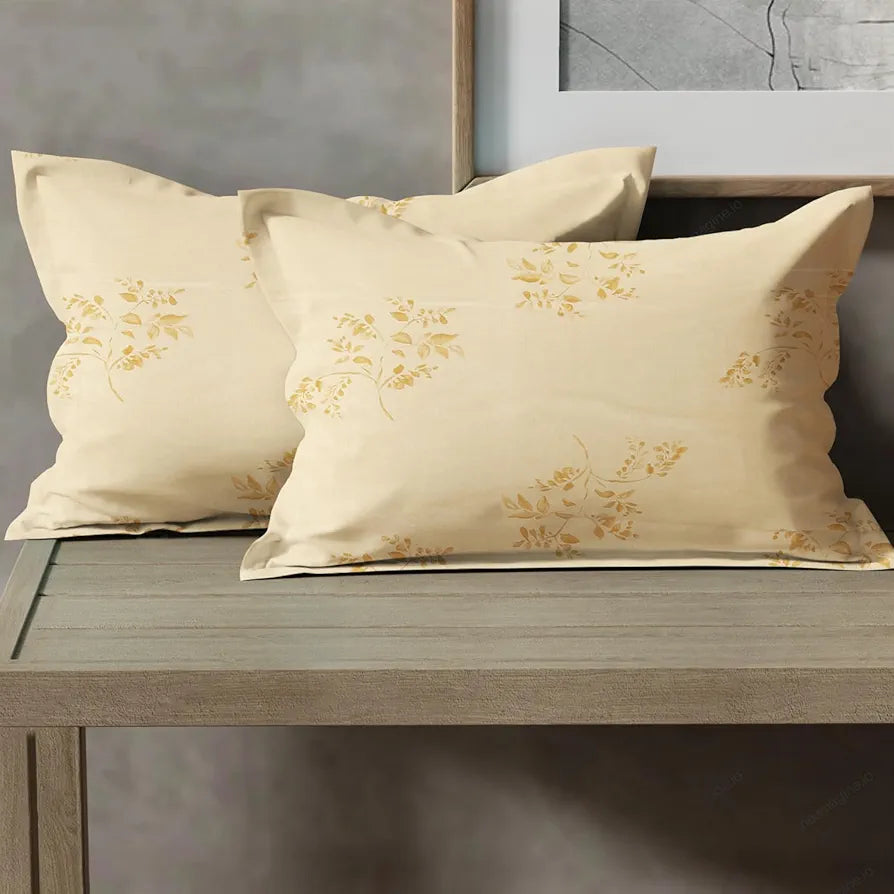 Cloth Fusion Glace Cotton Pillow Cover Set of 2 with Envelope Closure, Soft Pillow Case for Comfort 