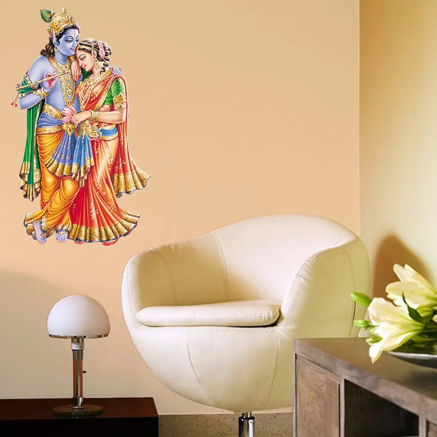 Rangoli White Glossy Vinyl Wall Sticker Premium Self-Adhesive Waterproof Decorative Wall Decal for Bedroom, Living Room, Office & Home Decoration Easy to Apply. Design-4