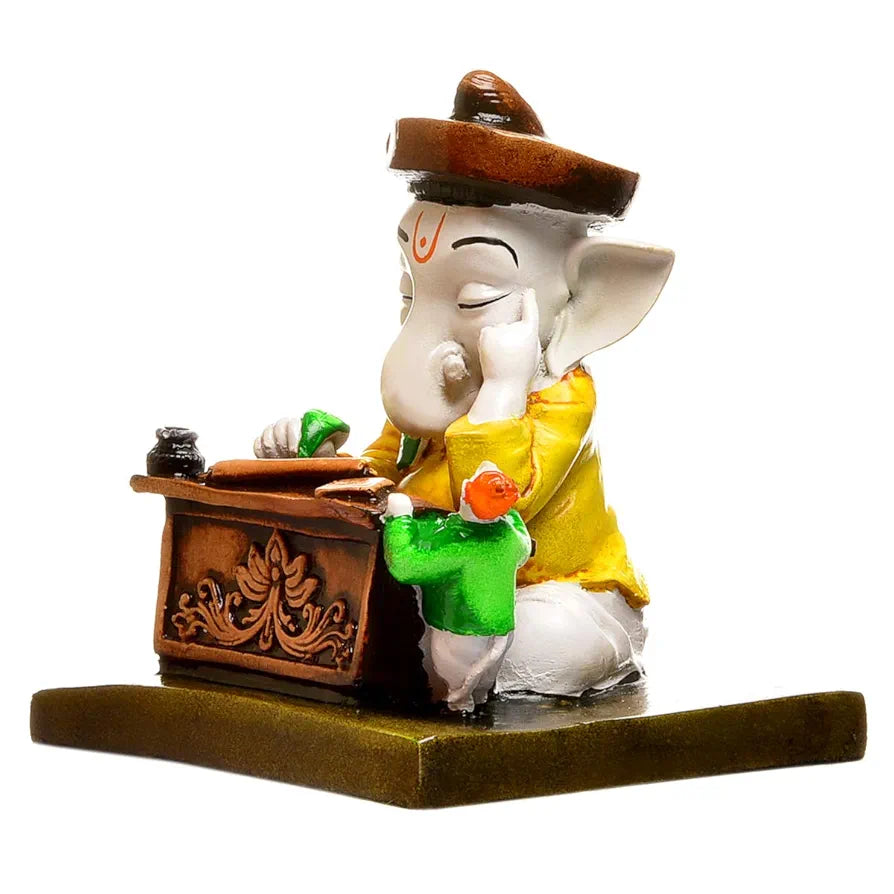Karigaari India Ganesha Reading Book - Yellow & Brown