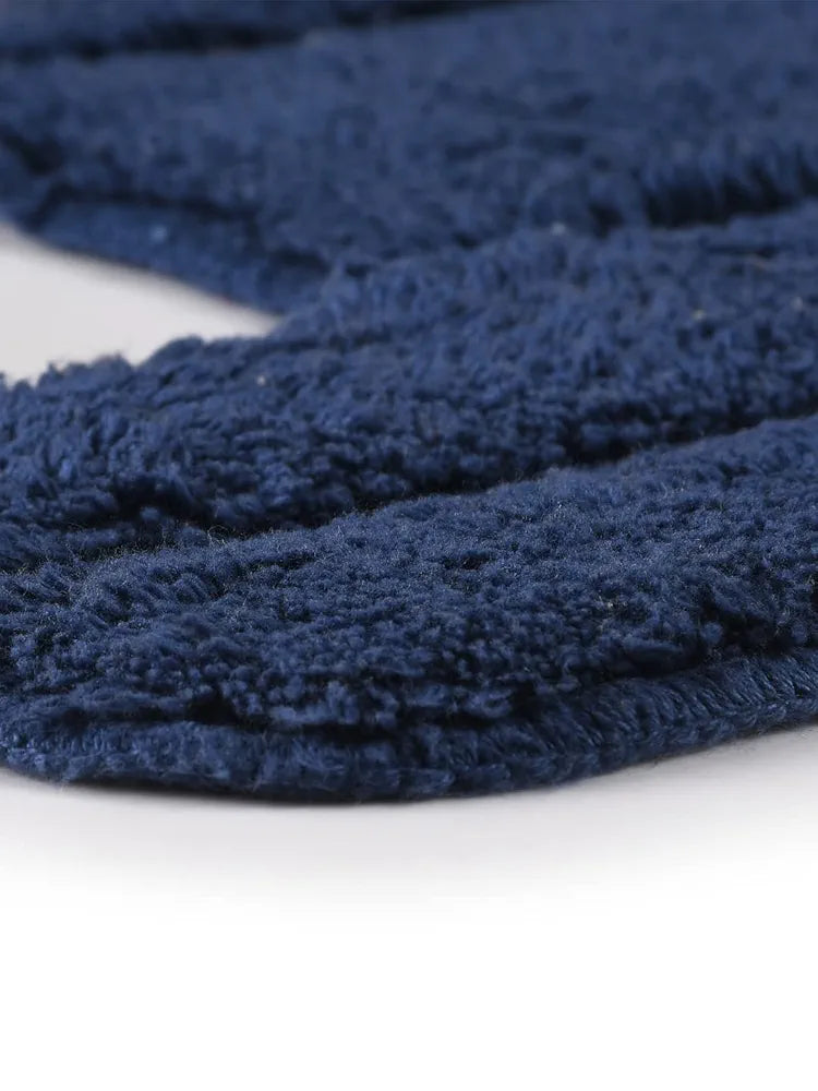 Saral Home Cotton Anti Slip Bathmat Set with Contour | Washable, Non-Slip & Quick-Drying Mats for Home/Kitchen/Office | Soft & Super Absorbent Mats for Shower 