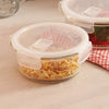 Femora Borosilicate Glass Containers for Kitchen | Storage Box for Kitchen With Air Vent Lid | Set of 1 | 580 Ml