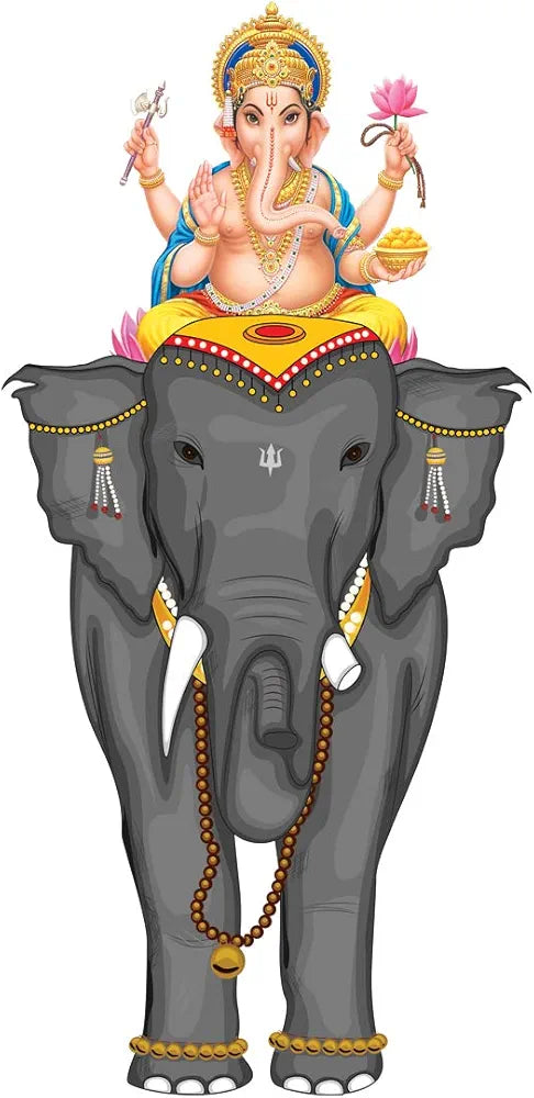 Rangoli White Glossy Vinyl Wall Sticker Premium Self-Adhesive Waterproof Decorative Wall Decal for Bedroom, Living Room, Office & Home Decoration Easy to Apply. Parent-7, Design-21