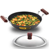 Hawkins Futura 2.5 Litre Deep Fry Pan, Non Stick Kadai with Stainless Steel Lid