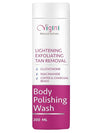 Vigini Body Lightening Brightening Skin Whitening Polishing Exfoliating Scrub Body Wash - 200 ml