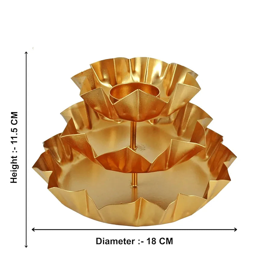 CraftVatika Urli Bowl with Tealight Candle Holder,Diwali Decoration Items, Diwali Gift Items Navratri Home Decoration Items for House Office, Handcrafted Bowl for Floating Flowers,Tea Light Candles,