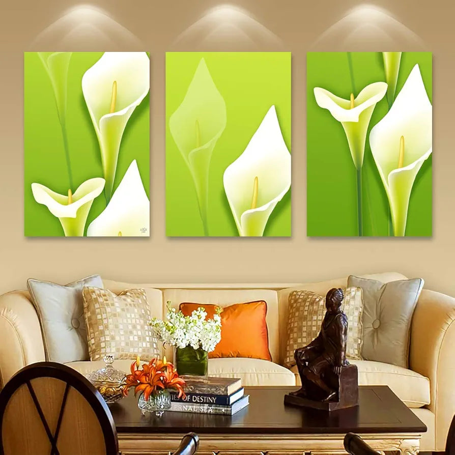 Rangoli MDF 3 Pcs Wall Poster 12x18 Inch Decorative Wall Art for Home, Office, Living Room. P-4, Design-11