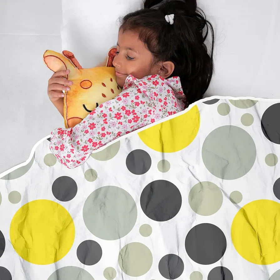 Divine Casa Pure Cotton Baby Blankets Newborn 0-4 Years I Soft Cozy Dohar for Toddler I Girls I Boys I Babies for Gift I 135x100 cm 