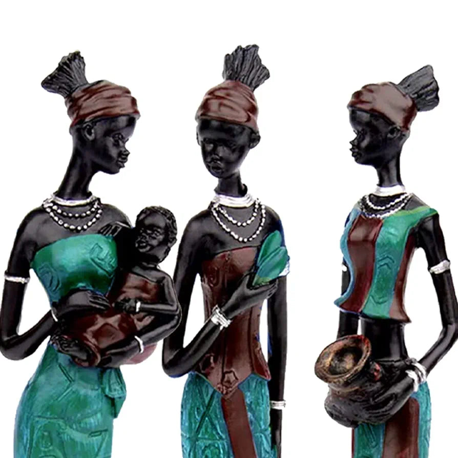 Xtore Beautiful Finish Uniquely Hand Crafted Home Decor African Tribal Women Art Piece - 