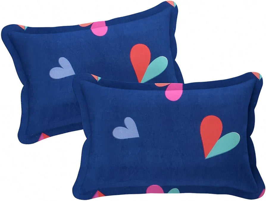 THE HOME STYLE Cotton Feel Glace Cotton Elastic Fitted Printed Queen Size Double Bed Bedsheet With 2 Pillow Cover,300 TC