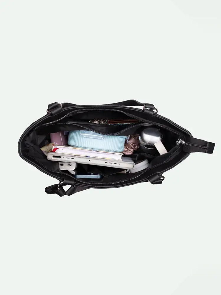 ZOUK Naisha Tote Bag - With Love, Rhea | Vegan Leather Handbag for Women