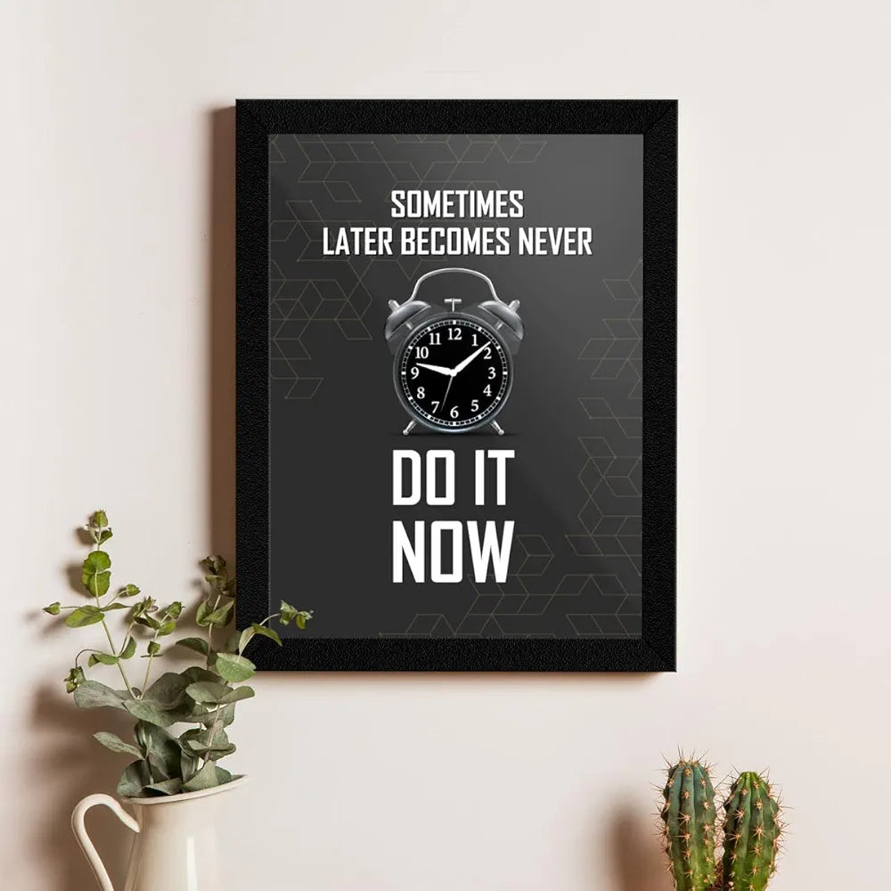 ArtX Paper Gym Big Health Quotes Wall Frame Art Painting, Multicolor, Inspirational, 10X13 inches each, 20 X 26 inches combined, Set of 4