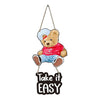 Artvibes Cute Teddy Wooden Wall Hanging With Quotes for Home Decor | Modern Decoration | Artworks Wall Hangings