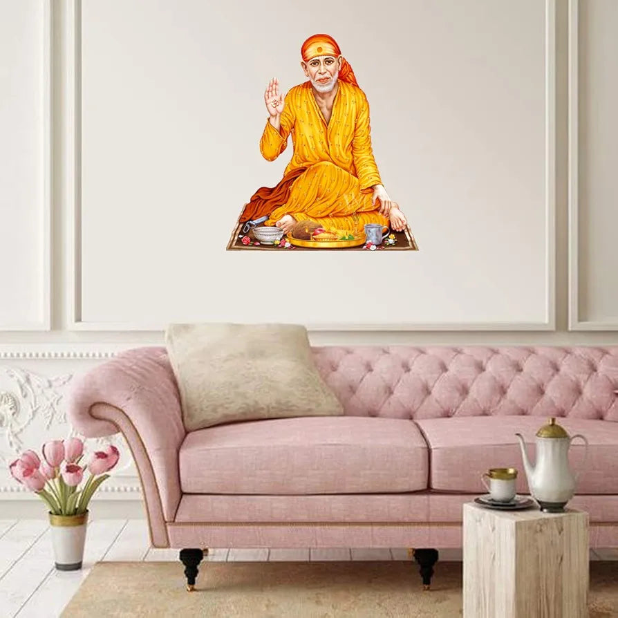 Rangoli White Glossy Vinyl Wall Sticker Premium Self-Adhesive Waterproof Decorative Wall Decal for Bedroom, Living Room, Office & Home Decoration Easy to Apply. Parent-6, Design-2