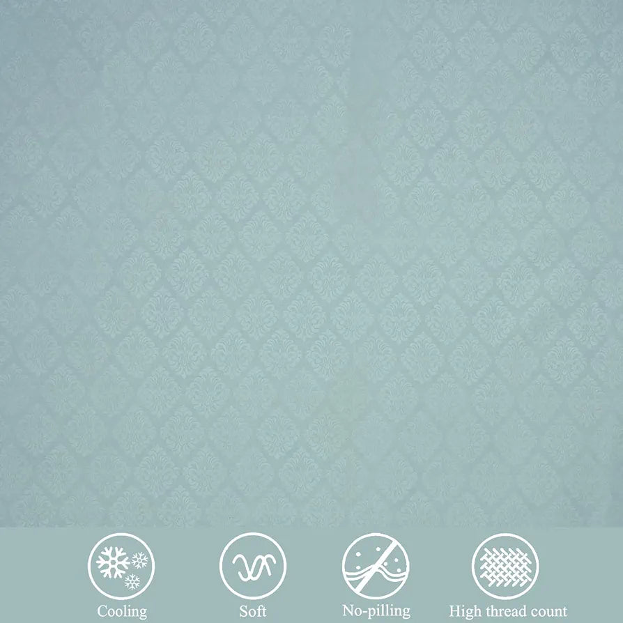 FRESH FROM LOOM Microfiber Rotary Printed Bed Sheet Set-King Size,Hypoallergenic,Wrinkle Free with 2 Pillow Covers,144 TC