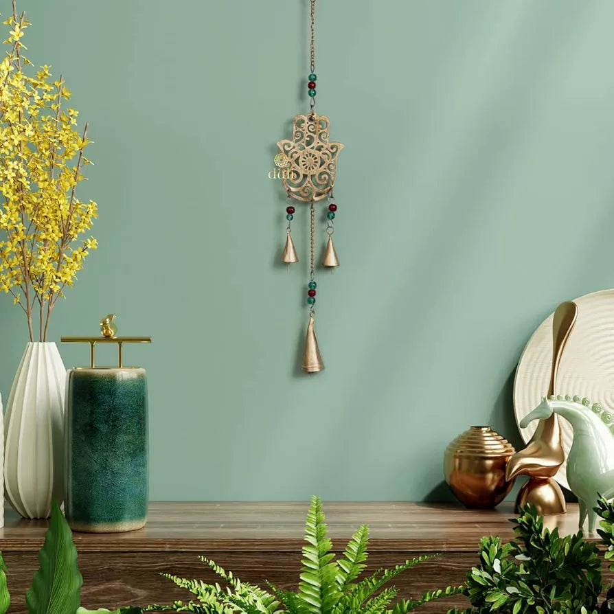 DULI Dream Catcher Traditional Indian Dreamcatcher Wall Art for Bedrooms, Home Wall, Hanging Design, Height 75 cm ,Metal, Feathers Dreamcatcher 