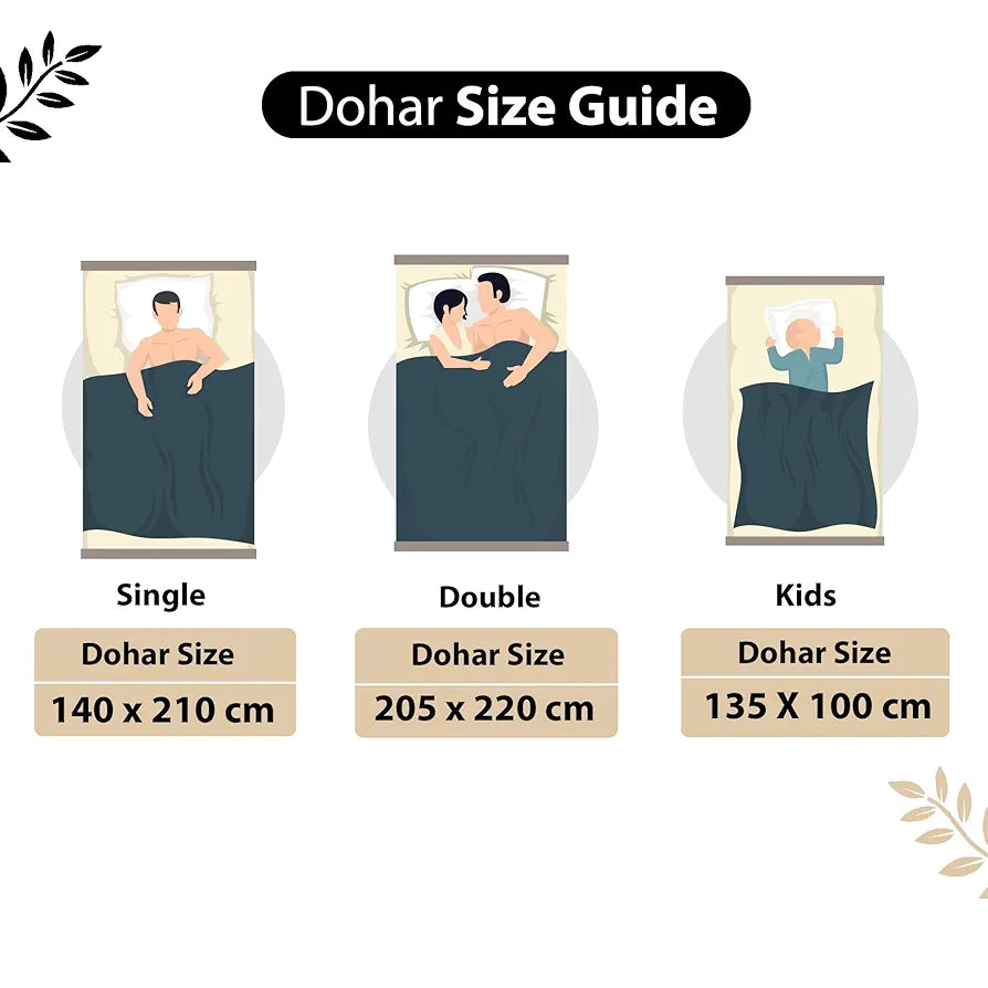 Divine Casa 100% Cotton Single Bed Dohar | Ultra-Soft AC Blanket | Lightweight Reversible Quilt | 210 x 140 CM, Ivory & Sunflower Yellow