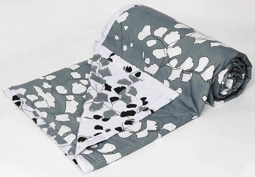 Trance Home Linen® Pure Malmal Cotton Multipurpose Baby Dohar | 3-Layered Baby Swaddle | Soft -Lightweight Baby Blanket | Crib Blanket 