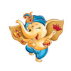 AH Decals Ganpati Ganesha Vinyl Wall Stickers for Home Living Room Multi-Colors Ganesha_03