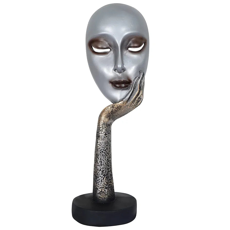 zart Lady Face Polyresin Showpiece  Use in Home Decor Gifts