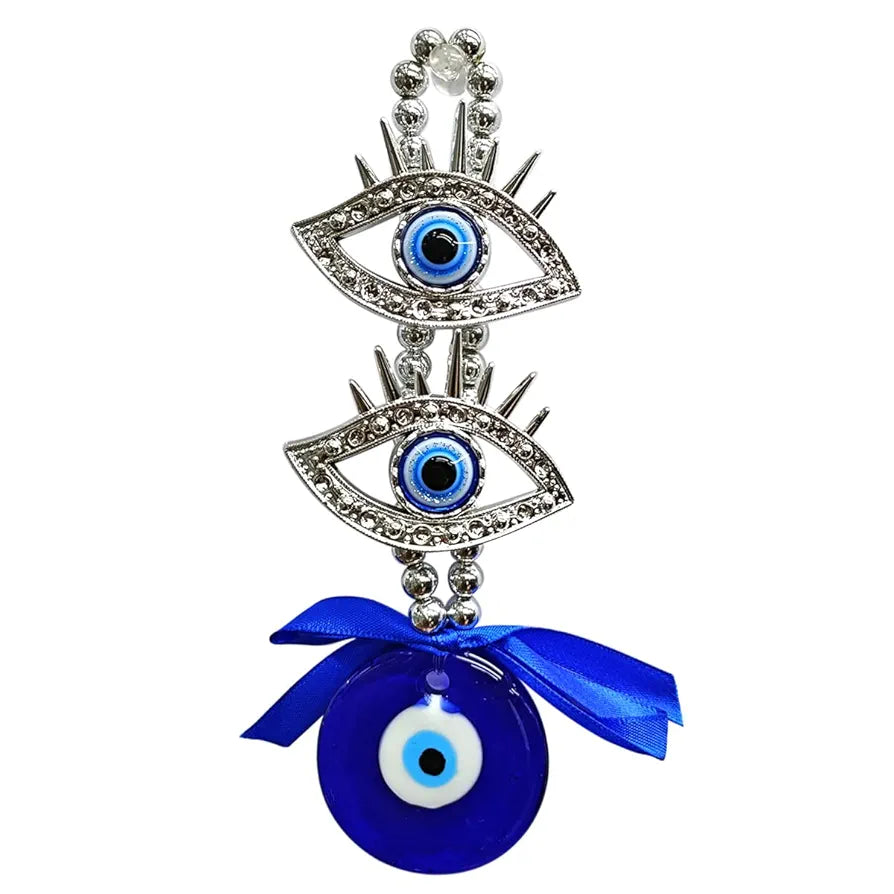 Shubhanjali 2 Eye Lashed Evil Eye Hanging for Home | Evil Charm Evil Eye Hanging for Protection Good Luck