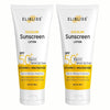 Elibliss Eco Glow Sunscreen Lotion SPF 50+ PA+++ - 50 ml (Pack of 2)