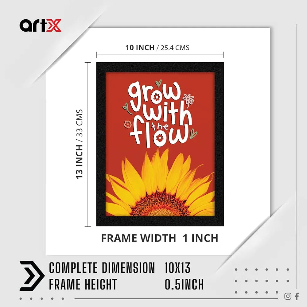 ArtX Paper Motivational Quotes Wall Frame Art Painting, Multicolor, Motivational, 10.0 X 13.0 inches, Set of 1 