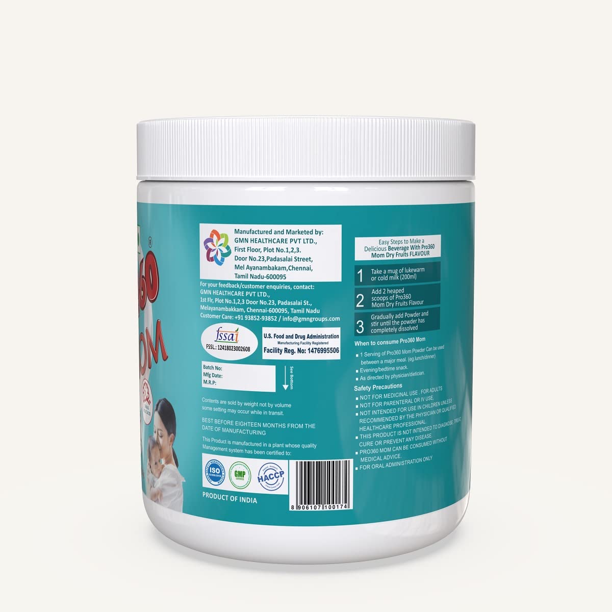 Pro360 Mom Maternal Nutrition Protein Powder - 250 gms - Swadesii