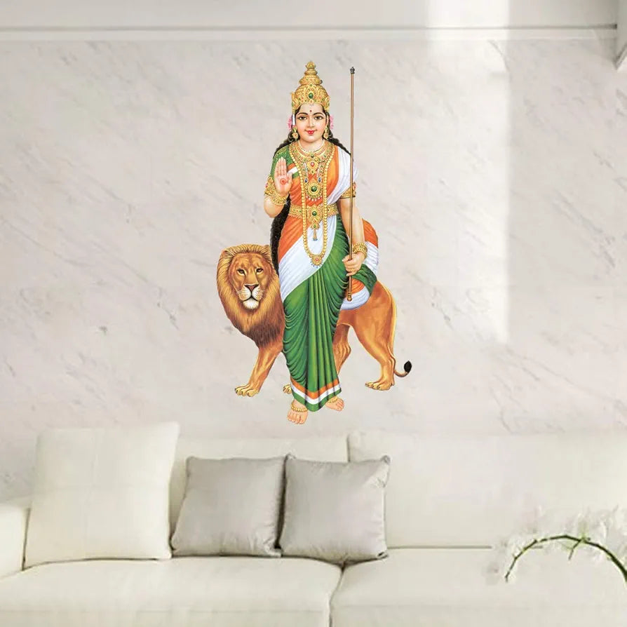 Rangoli White Glossy Vinyl Wall Sticker Premium Self-Adhesive Waterproof Decorative Wall Decal for Bedroom, Living Room, Office & Home Decoration Easy to Apply. Parent-4, Design-24