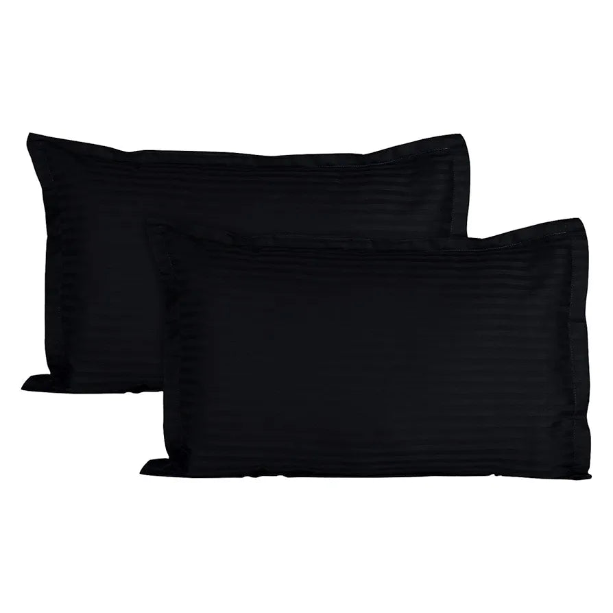AEROHAVEN™ Glorious 210TC 100% Striped Satin Cotton Pillow Cover Set - 18