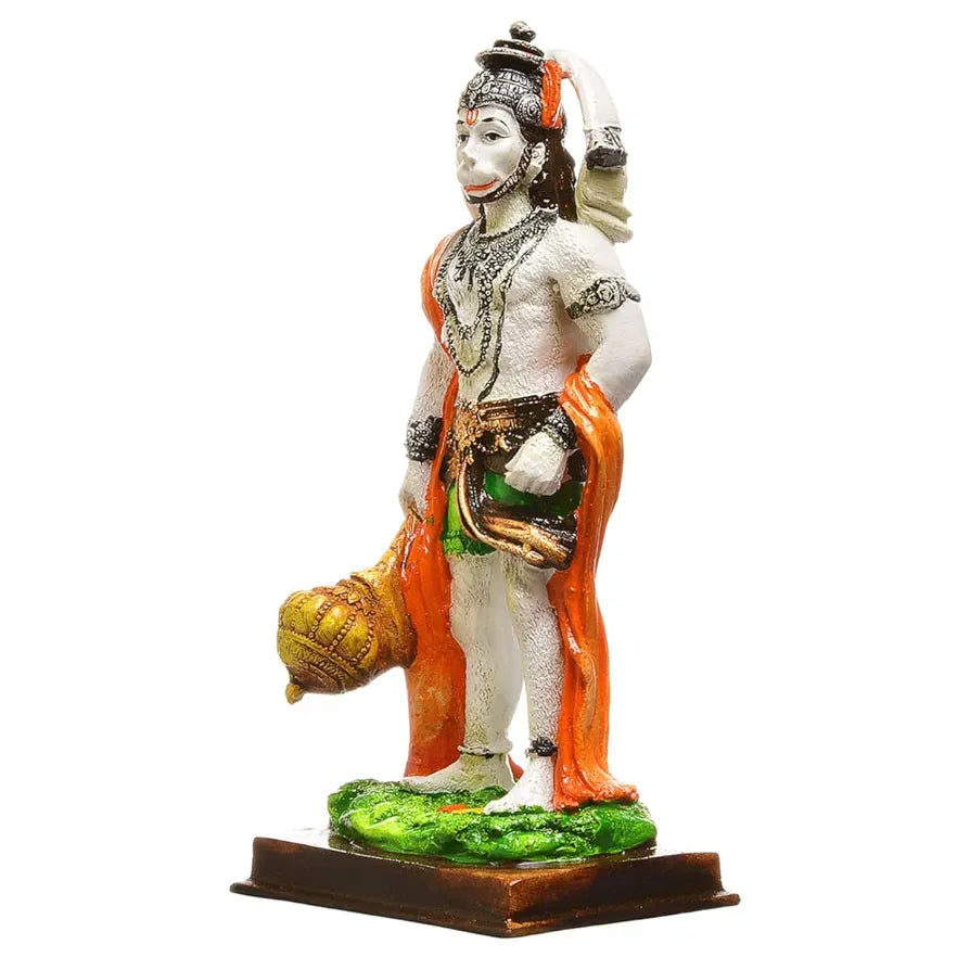 Karigaari Polyresine Multicolor Standing Hanuman Idol