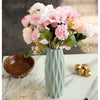 Artificial Head Rose Peony Fake Flower Sticks Bunch Light Pink