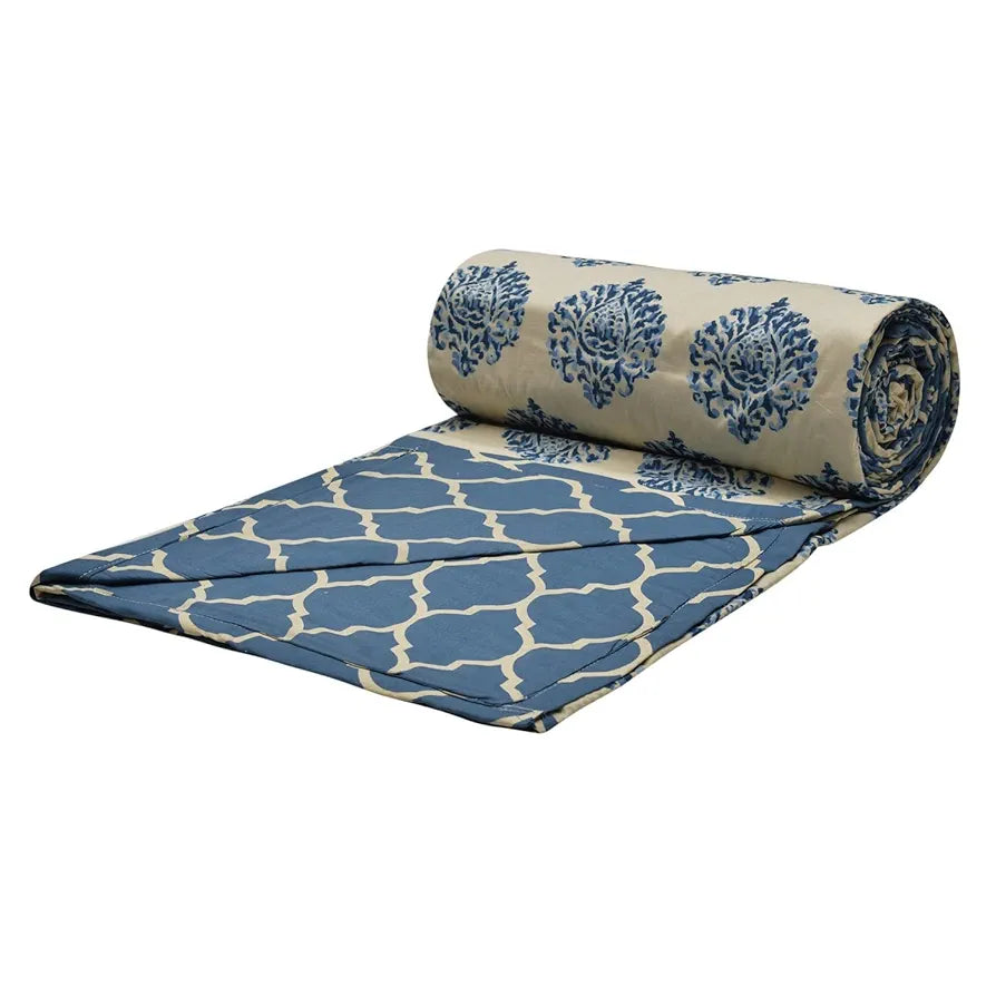 Trance Home Linen® Pure Malmal Cotton Multipurpose Baby Dohar | 3-Layered Baby Swaddle | Soft -Lightweight Baby Blanket | Crib Blanket 