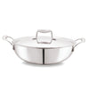 Cello Tri-ply 20 Cm Stainless Steel Cookware Kadhai With Lid