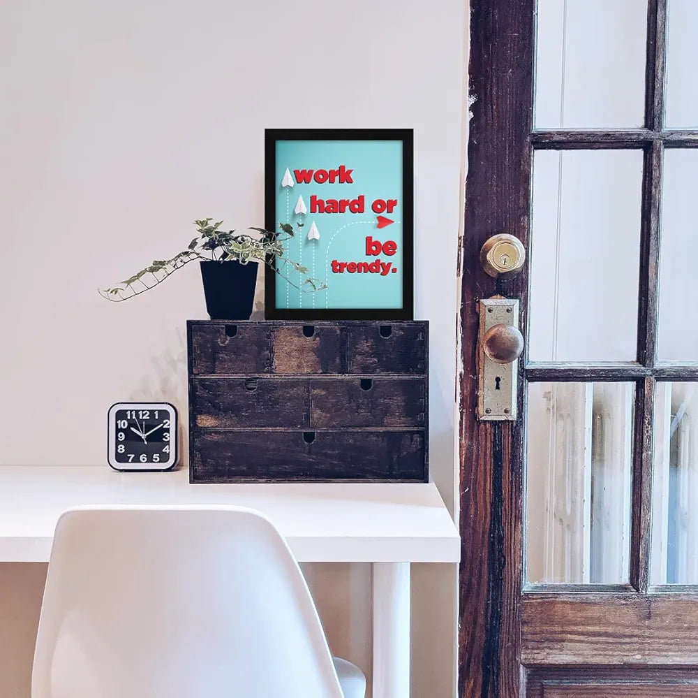 ArtX Paper Motivational Quotes Wall Frame Art Painting, Multicolor, Motivational, 10.0 X 13.0 inches, Set of 1 